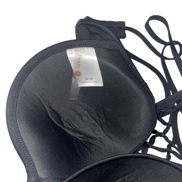 Shade and Shore netted halter bathing suit bikini top - Picture 3 of 3